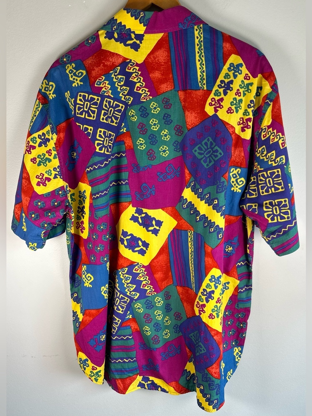 Vintage Paul & Shark Yachting Men’s Button Down Shirt L Abstract Geometric RARE - Picture 7 of 12
